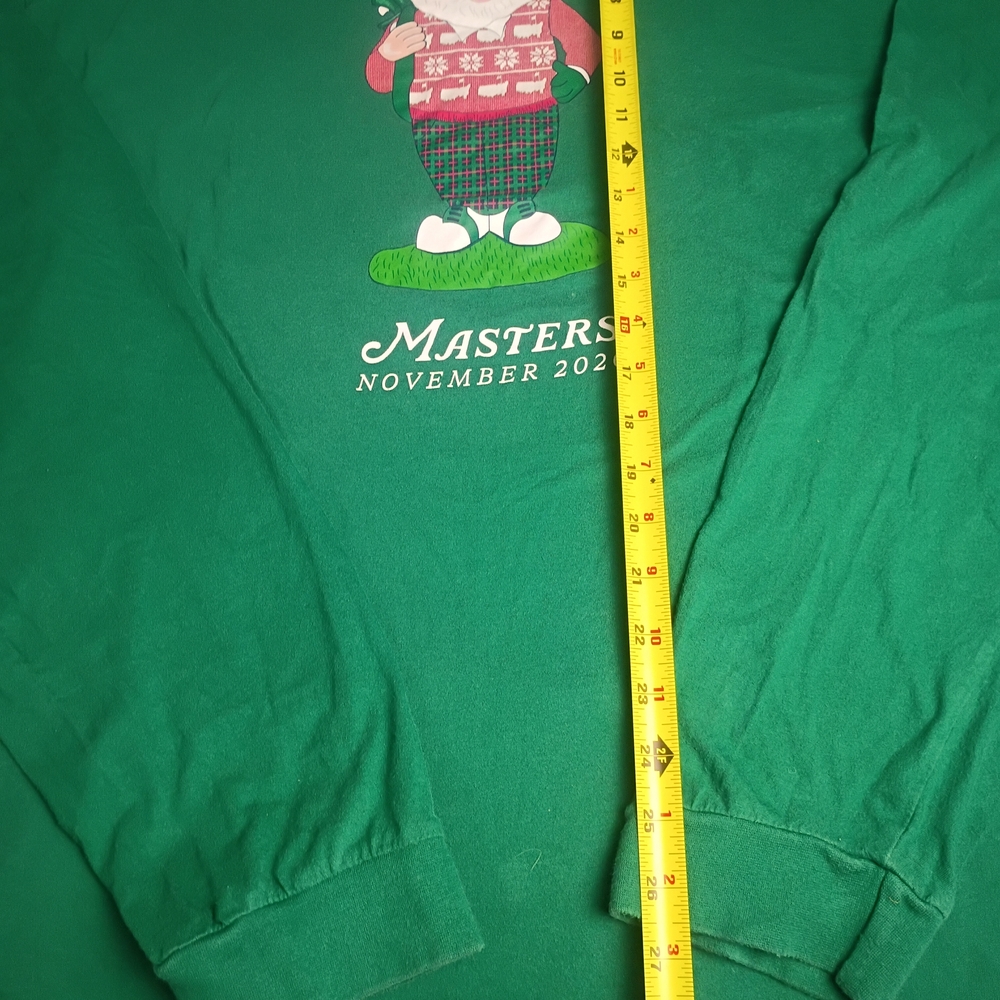 Masters Golf Green Christmas Logo Rare 100% Cotton Shirt Mens XXL - Picture 6 of 6